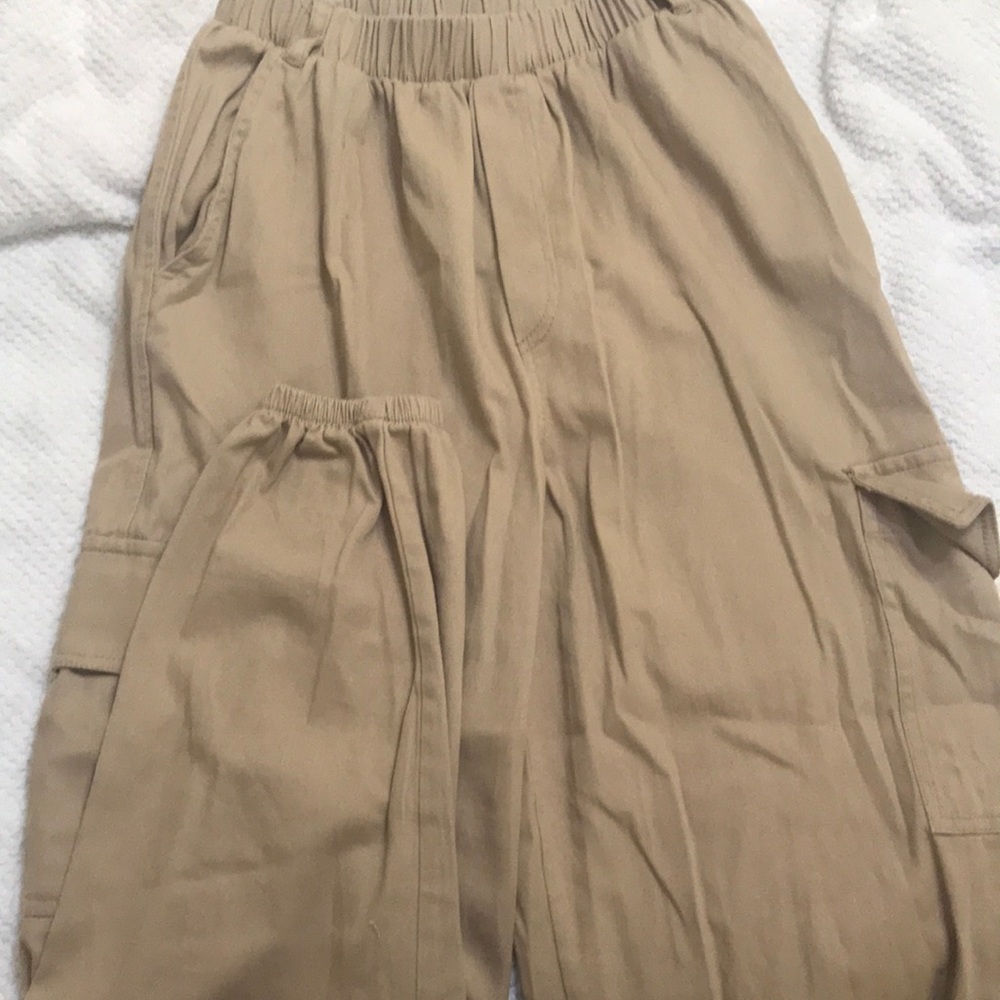 High rise cargo pant